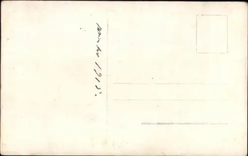 Foto Ak Aubers Nord, Ruine der Kirche 1915, Kriegszerstörung I. WK