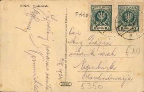 Ak Kowel Ukraine, Preußenstraße