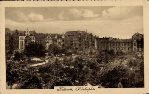 Ak Katowice Kattowitz Oberschlesien, Blücherplatz