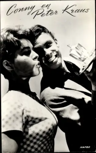 Ak Sängerin und Schauspielerin Conny, Sänger und Schauspieler Peter Kraus, Filmszene
