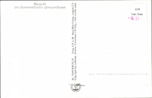 Ak Weißenbrunn in Oberfranken, Fliegeraufnahme