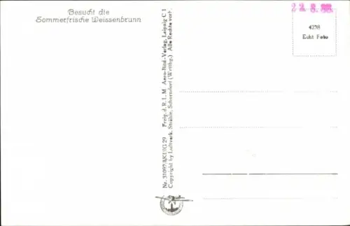 Ak Weißenbrunn in Oberfranken, Fliegeraufnahme