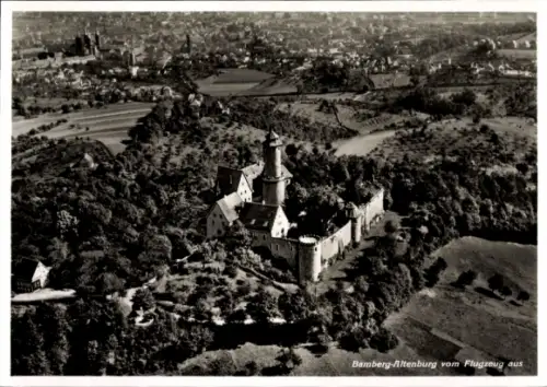 Ak Bamberg in Oberfranken, Altenburg, Fliegeraufnahme