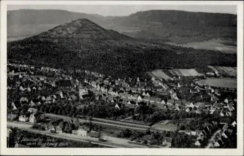 Ak Weilheim an der Teck Schwäbische Alb, Fliegeraufnahme