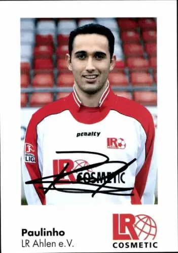 Autogrammkarte Fußballer Paulinho, Rot Weiss Ahlen, Autogramm