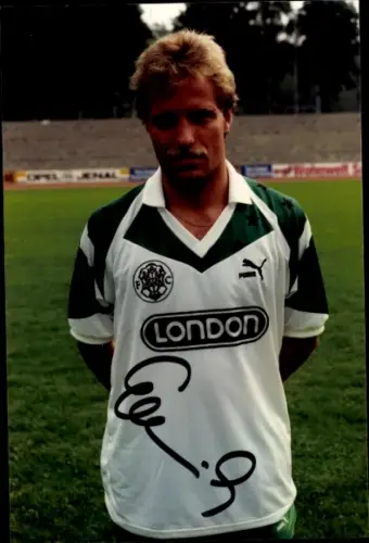 Autogrammkarte Fußballer Lars Ellmerich, FC Homburg, Autogramm