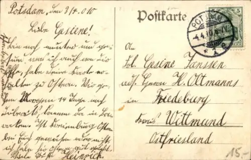 Ak Potsdam, Kaserne 1. Garde Regiment zu Fuß, Ruderbootverleih