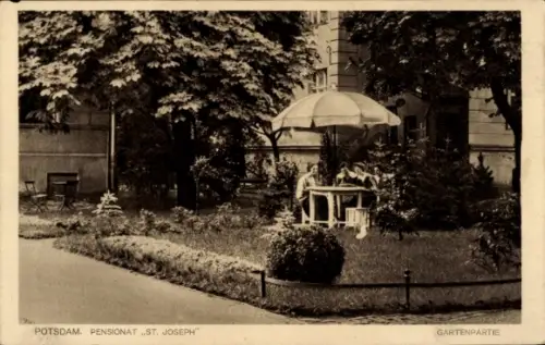 Ak Potsdam, Pensionat St. Joseph, Garten