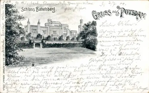 Litho Babelsberg Potsdam, Schloss Babelsberg