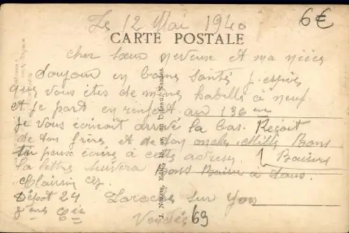 Ak Vendée, Familie in Volkstrachten