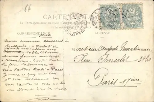 Ak Vendée, Mann in Tracht, Hut, Gehstock