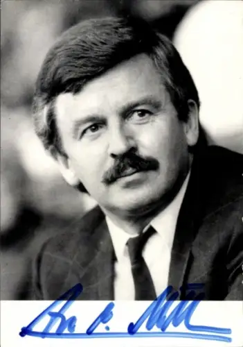 Ak Politiker Jürgen W. Möllemann, Portrait, Autogramm