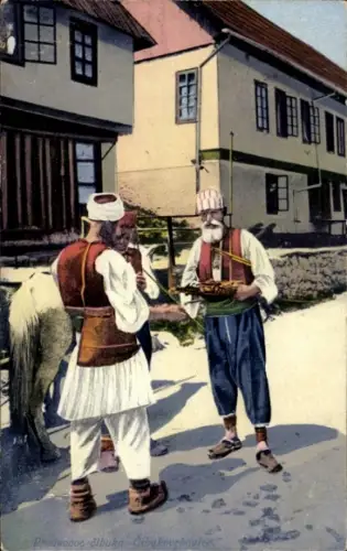 Ak Bosnien-Herzegowina, Männer in Volkstrachten