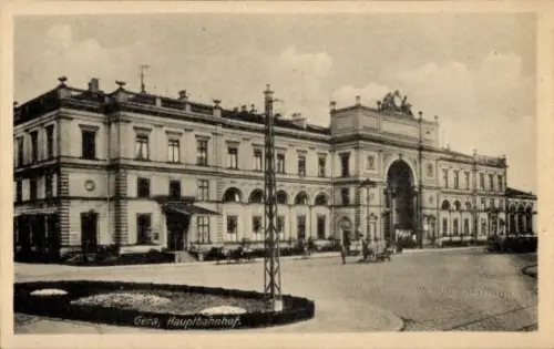 Ak Gera in Thüringen, Hauptbahnhof