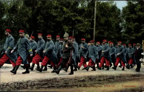 Ak Kriegsgefangene I WK, Franzosen