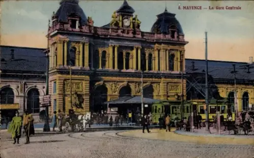 Ak Mainz am Rhein, Hauptbahnhof