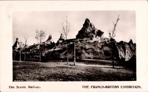 Ak London City England, Franco-British Exhibition, The Scenic Railway