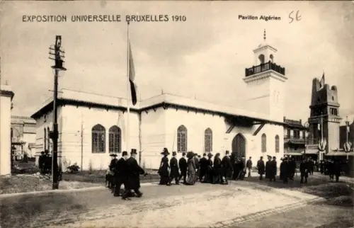 Ak Bruxelles Brüssel, Weltausstellung 1910, Algerischer Pavillon