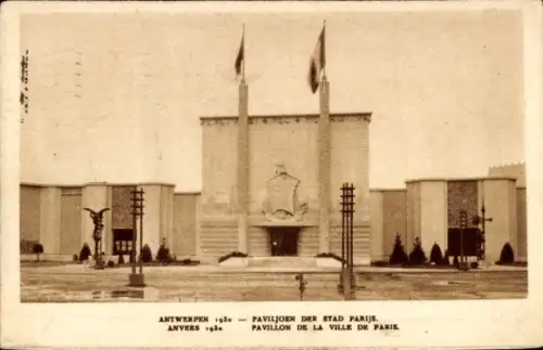 Ak Antwerpen Flandern, Weltausstellung 1930, Pariser Pavillon