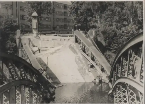 Original Foto Berlin Steglitz, Hannemannbrücke, um 1945/46, ca. 12 x 17 cm