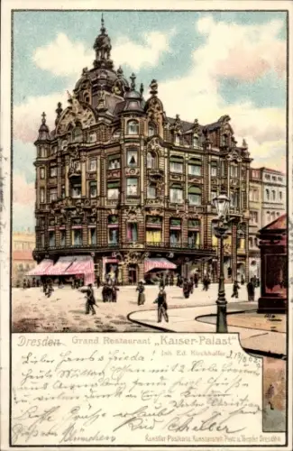 Litho Dresden, Grand Restaurant Kaiser Palast