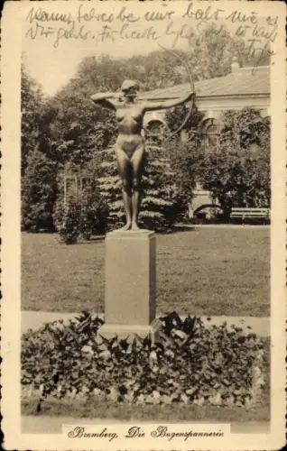 Ak Bydgoszcz Bromberg Westpreußen, Bogenspannerin