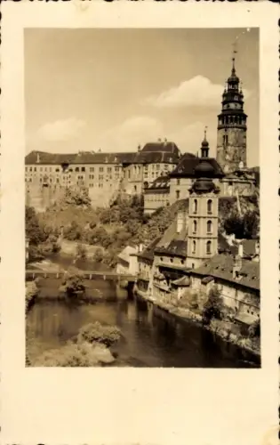 Ak Český Krumlov Böhmisch Krumau Krummau Südböhmen, Ortsansicht