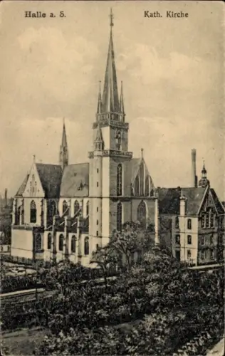 Ak Halle an der Saale, Katholische Kirche