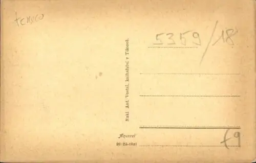 Ak Tisnov Südmähren, Rathaus