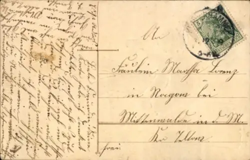 Ak Neujahr, Junge im Matrosenanzug trägt Sack voller Münzen, Kalender 1. Januar