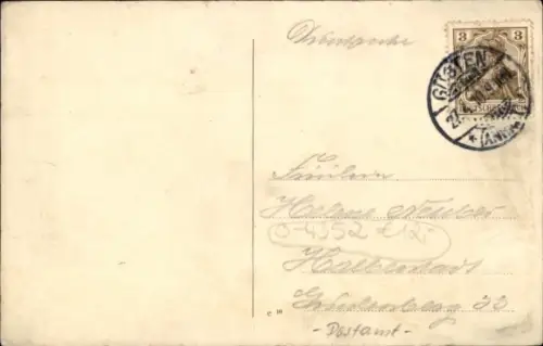 Ak Nienburg an der Saale, Post und Bürgerschule