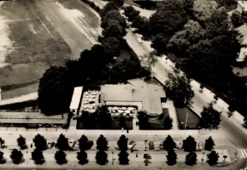 Ak Hameln an der Weser, Café Restaurant Am Ring, Wilhelm Meyer, Fliegeraufnahme