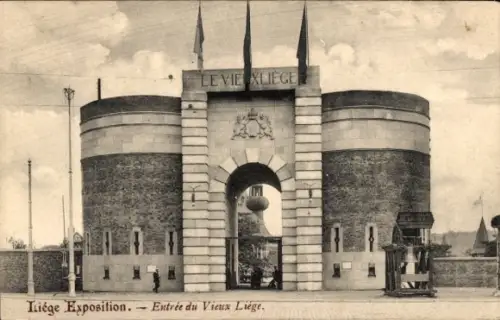 Ak Lüttich Lüttich Wallonien, Weltausstellung 1905, Eingang zur Altstadt von Lüttich