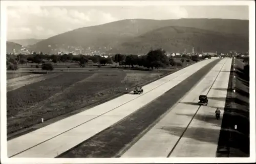 Ak Reichsautobahn Mannheim Heidelberg