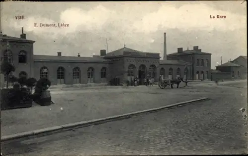 Ak Visé Wallonien Lüttich, La Gare