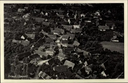 Ak Erlach Großerlach in Württemberg, Luftaufnahme