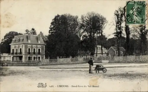 Ak Limours Essonne, Rond-Point du Val-Mesnil