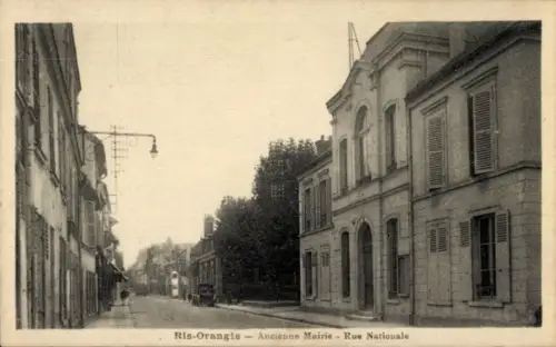 Ak Ris Orangis Essonne, Ancienne Mairie, Rue Nationale