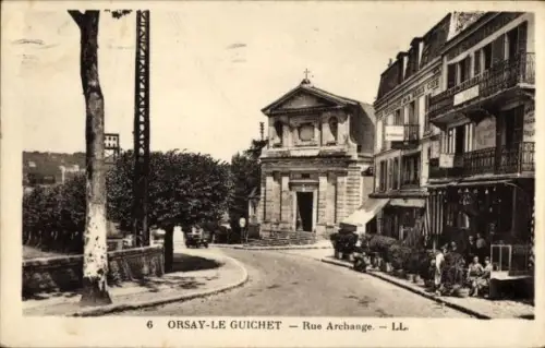 Ak Orsay le Guichet Essonne, Rue Archange