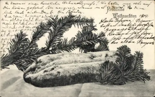 Ak Glückwunsch Weihnachten, Tannenzweige