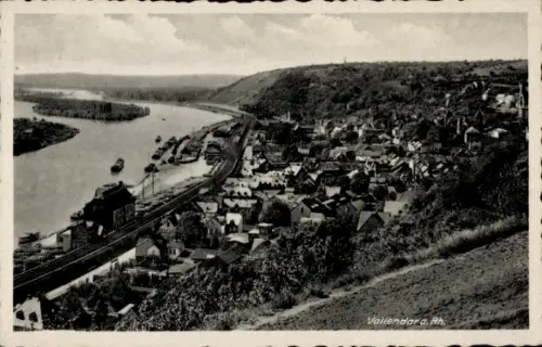 Ak Vallendar am Rhein, Gesamtansicht