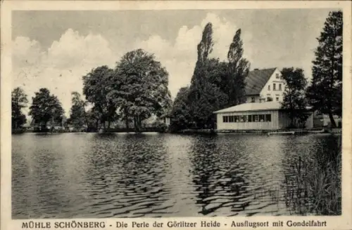Ak Sulików Schönberg Oberlausitz Schlesien, Mühle, die Perle der Görlitzer Heide