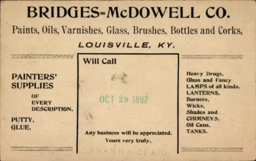 Ak Louisville Kentucky USA, Bridges McDowell Co