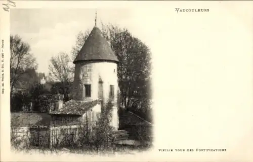 Ak Vaucouleurs Meuse, Turm der Festungsanlagen,  Schwarz-Weiß-Foto