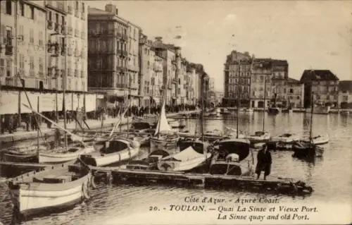CPA Toulon Var, Quai La Sinse et Vieux Port