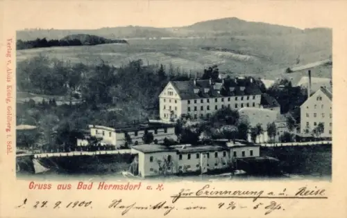 Ak Jerzmanice Zdrój Bad Hermsdorf an der Katzbach Niederschlesien, Panorama