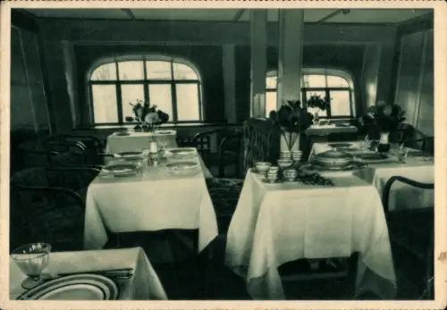 Ak Graf Zeppelin, LZ 127, Fahrgastraum, Innenansicht