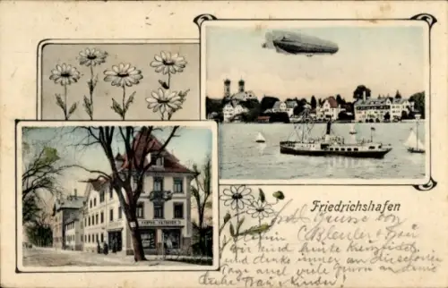 Ak Friedrichshafen am Bodensee, Zeppelin, Gasthaus