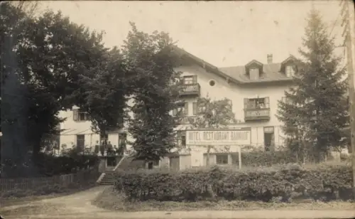 Foto Ak Echbeck Heiligenberg in Baden, Hotel-Restaurant Bahnhof