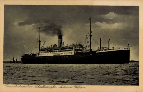 Ak Dampfschiff Antonio Delfino, HSDG, Schnelldampfer